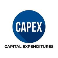 capex capital despesas o negócio dinheiro finança trabalhos crescimento ícone rótulo Projeto vetor