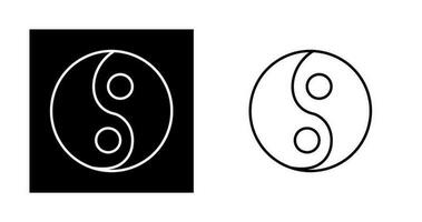 ícone de vetor yin yang