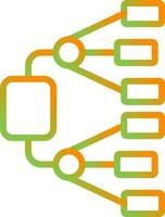 rede diagrama vetor ícone