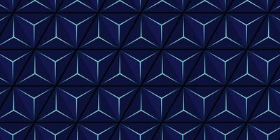 fundo com triangular geométrico formas pirâmides dentro azul tons com 3d render fundo vetor