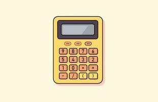 calculadora da web vetor plano ilustração, costas para escola calculadora vetor, moderno calculadora vetor