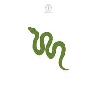 serpente ícone símbolo vetor ilustração isolado em branco fundo