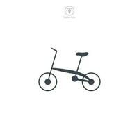 bicicleta ícone símbolo vetor ilustração isolado em branco fundo