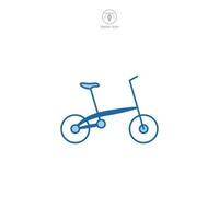 bicicleta ícone símbolo vetor ilustração isolado em branco fundo