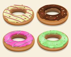 Donuts de fast food vetor