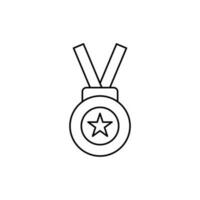 ícone de medalha. ícone de contorno vetor