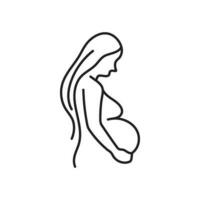 grávida vetor logotipo