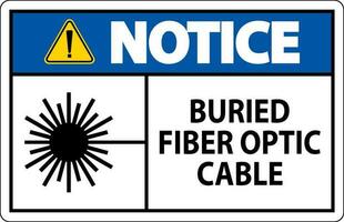 aviso prévio primeiro sinal, enterrado fibra ótico cabo vetor