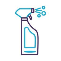 estilo de linha de produtos de frasco de spray desinfetante vetor