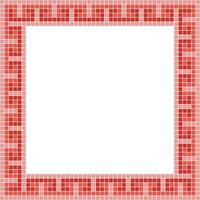 vermelho telha quadro, mosaico telha quadro, telha quadro, desatado padrão, mosaico quadro, Armação desatado padrão, mosaico azulejos textura ou fundo. banheiro parede azulejos, natação piscina azulejos com lindo padronizar. vetor