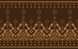 pixel étnico padrões. sári, roupas, tecido, batik, malhas, batik. vetor