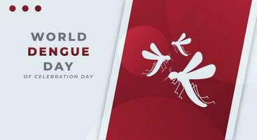mundo dengue dia celebração vetor Projeto ilustração para fundo, poster, bandeira, anúncio, cumprimento cartão