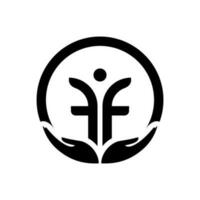 ff logotipo Projeto para companhia o negócio vetor