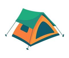 barraca acampamento ícone. letreiro tendas para vivo dentro a floresta família período de férias Atividades vetor