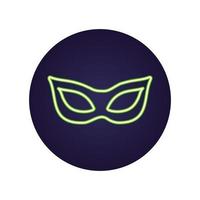 ícone de máscara de celebração mardi gras vetor