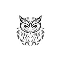 coruja logotipo ilustração vetor Projeto modelo