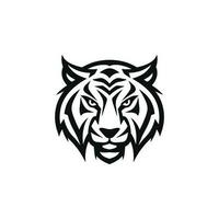 tigre logotipo emblema modelo mascote símbolo para o negócio ou camisa Projeto. vetor