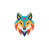 Lobo logotipo ilustração vetor Projeto modelo