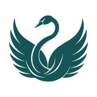 cisne logotipo ilustração vetor Projeto