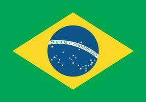 Brasil bandeira vetor com original cores e proporções. vetor ilustração. Brasil independência dia.