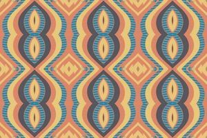 ikat floral paisley bordado fundo. ikat fundo geométrico étnico oriental padronizar tradicional. ikat asteca estilo abstrato Projeto para impressão textura, tecido, saree, sari, tapete. vetor