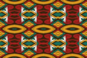 ikat floral paisley bordado fundo. ikat impressões geométrico étnico oriental padronizar tradicional.asteca estilo abstrato vetor ilustração.design para textura,tecido,vestuário,embrulho,sarongue.