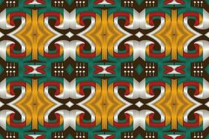 ikat damasco paisley bordado fundo. ikat desatado geométrico étnico oriental padronizar tradicional. ikat asteca estilo abstrato Projeto para impressão textura, tecido, saree, sari, tapete. vetor