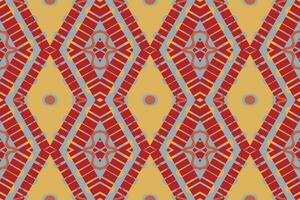 ikat floral paisley bordado fundo. ikat padronizar geométrico étnico oriental padronizar tradicional. ikat asteca estilo abstrato Projeto para impressão textura, tecido, saree, sari, tapete. vetor