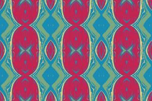 ikat damasco paisley bordado fundo. ikat divisa geométrico étnico oriental padronizar tradicional. ikat asteca estilo abstrato Projeto para impressão textura, tecido, saree, sari, tapete. vetor