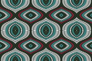 ikat floral paisley bordado fundo. ikat padrões geométrico étnico oriental padronizar tradicional. ikat asteca estilo abstrato Projeto para impressão textura, tecido, saree, sari, tapete. vetor