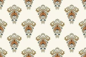 motivo ikat paisley bordado fundo. ikat diamante geométrico étnico oriental padronizar tradicional. ikat asteca estilo abstrato Projeto para impressão textura, tecido, saree, sari, tapete. vetor