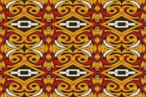 ikat damasco paisley bordado fundo. ikat flor geométrico étnico oriental padronizar tradicional. ikat asteca estilo abstrato Projeto para impressão textura, tecido, saree, sari, tapete. vetor