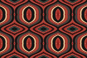 ikat floral paisley bordado fundo. ikat desatado geométrico étnico oriental padronizar tradicional. ikat asteca estilo abstrato Projeto para impressão textura, tecido, saree, sari, tapete. vetor