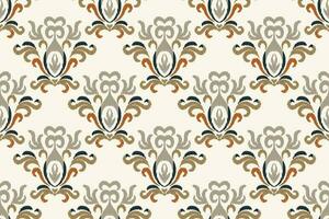 ikat floral paisley bordado fundo. ikat textura geométrico étnico oriental padronizar tradicional.asteca estilo abstrato vetor ilustração.design para textura,tecido,vestuário,embrulho,sarongue.