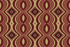 ikat damasco paisley bordado fundo. ikat desenhos geométrico étnico oriental padronizar tradicional.asteca estilo abstrato vetor ilustração.design para textura,tecido,vestuário,embrulho,sarongue.