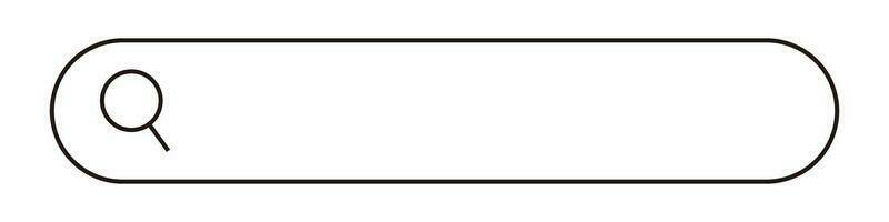 procurar caixa com arredondado cantos. Internet procurar. cópia de espaço. vetores. vetor