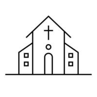 Igreja construção ícone. capela prédio. religião. vetor. vetor