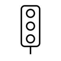 simples vertical tráfego luz ícone. tráfego regulamento. vetor. vetor