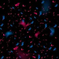 azul roxa néon brilhar confete abstrato vetor fundo