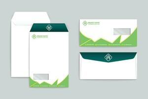 corporativo verde cor envelope Projeto vetor