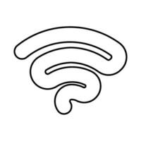 Wi-fi onda logotipo vetor