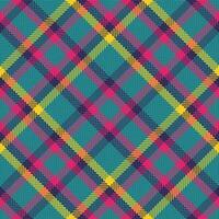 fundo tartan desatado do vetor Verifica xadrez com uma têxtil padronizar tecido textura.