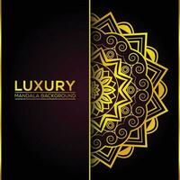 luxo mandala fundo Projeto com dourado árabe islâmico leste estilo vetor