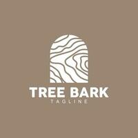 árvore latido logotipo, madeira árvore simples textura vetor projeto, símbolo ilustração