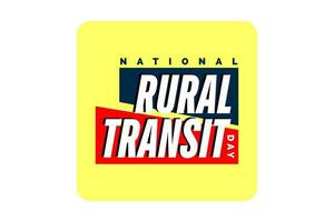 nacional rural transito dia vetor