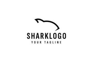 Tubarão logotipo vetor ícone ilustração