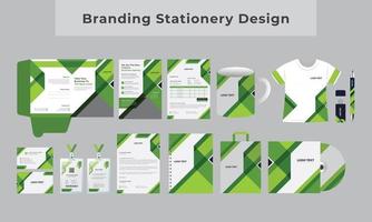 branding design de papelaria vetor
