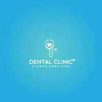 dental clínica logotipo vetor