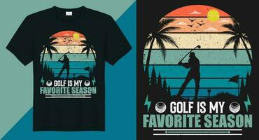 golfe é meu favorito estação vetor golfe camiseta Projeto