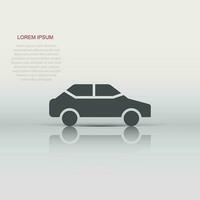 ícone do carro em estilo simples. ilustração em vetor veículo automóvel em fundo branco isolado. conceito de negócio de sedan.